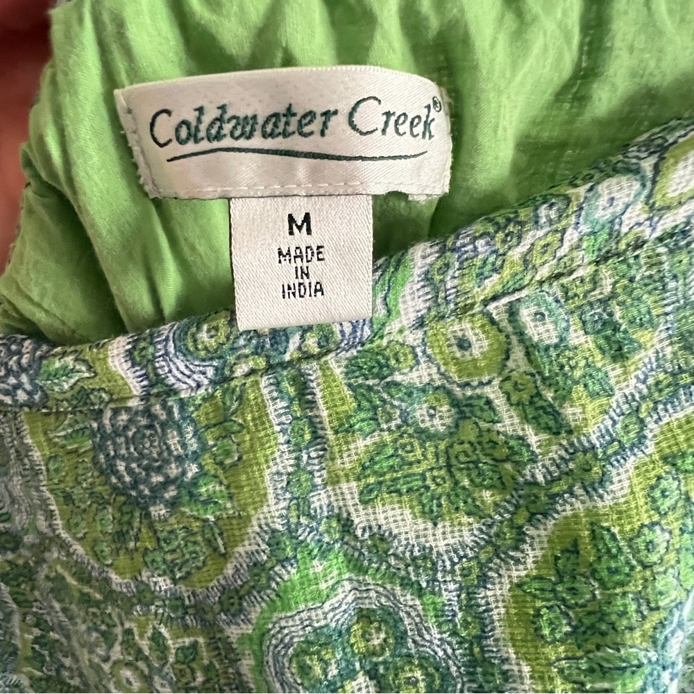 Coldwater Creek Flowy Boho Handkerchief Hem Skirt M - Picture 9 of 11